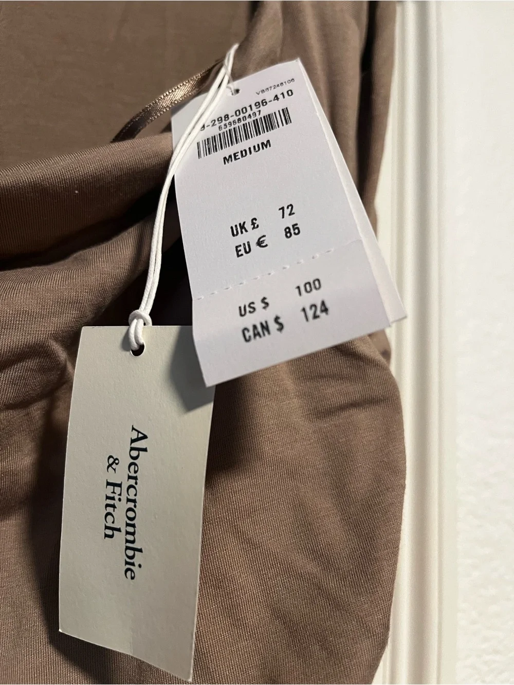Abercrombie & Fitch Ava Knit Maxi Dress Taupe